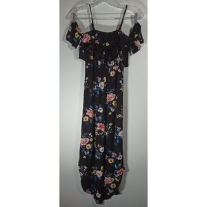 No Boundaries Black Floral dress size XS (1) Junior